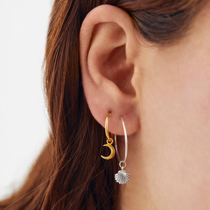 GOLD MOON CRESCENT EAR CHARMS [EARRINGS NOT INCLUDED]