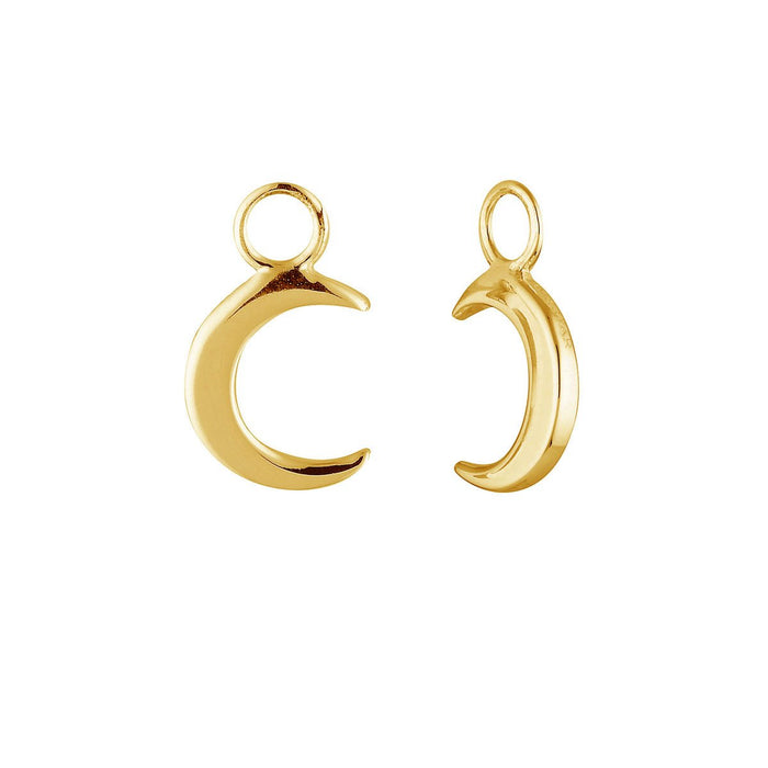 GOLD MOON CRESCENT EAR CHARMS [EARRINGS NOT INCLUDED]