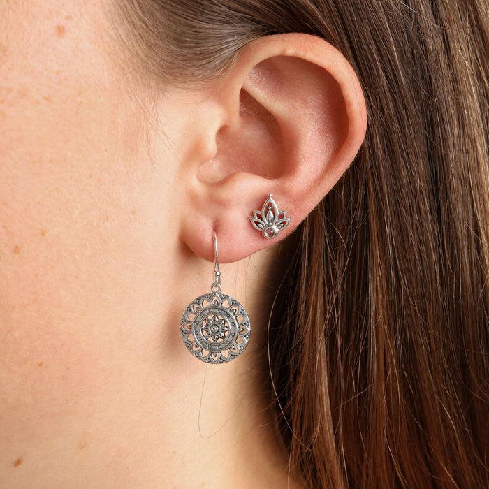 Sun Mandala earring