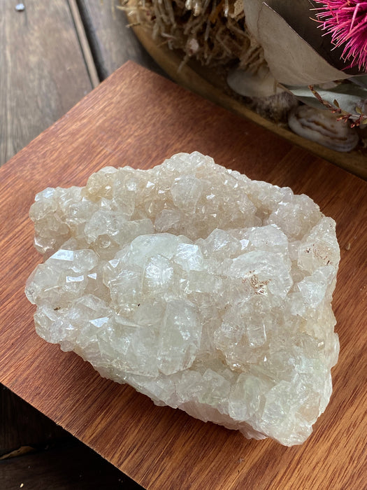 APOPHYLITE A- GRADE CLEAR CLUSTER CRYSTAL | HIGH VIBRATION (367g)