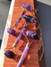 AMETHYST CHEVRON DOUBLE ENDED CRYSTAL MASSAGE ROLLER - RETREALM